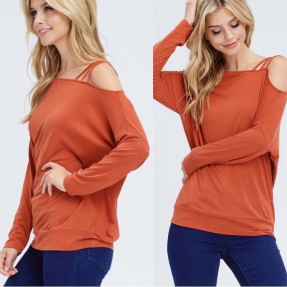 Rust strap shoulder top - Picture 2 of 6
